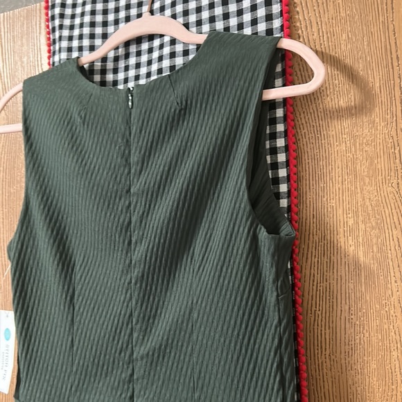 🌲 2 for $25 🌲▪️ STITCH FIX MARGARET M ▪️ Fitted Olive Green Dress - Picture 4 of 16